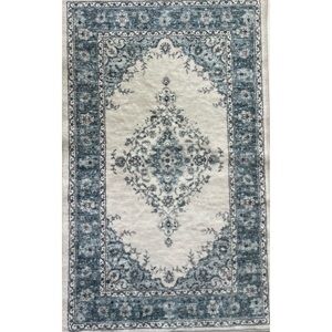 Badgley Mischka Blue Elegant Rug with Soft Texture 31.5” x 20”